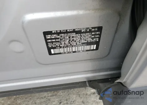 2016 Subaru Forester 2.5I из США, поврежденный, VIN JF2SJAAC4GH448243